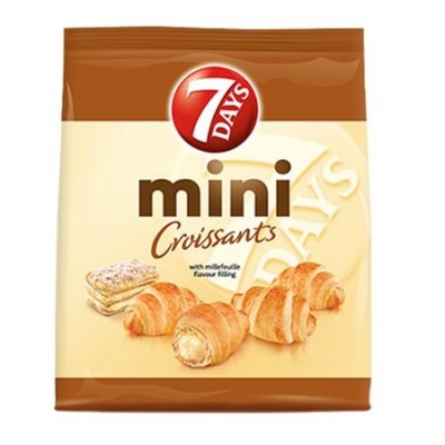 Croissant, 200 g, 7DAYS "Mini", vaníliakrémmel