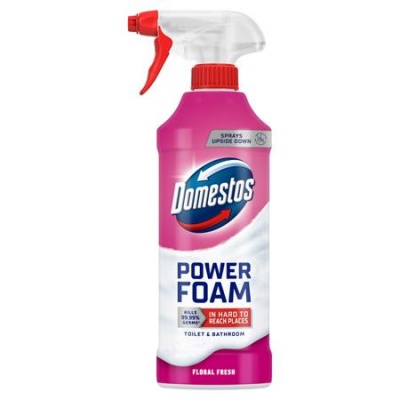 WC- és fürdőszoba tisztító hab, 435 ml, DOMESTOS "Power Foam", Floral Fresh